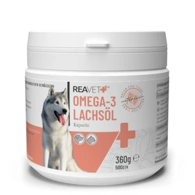 Abbildung von Omega 3 Lachsöl Kapseln 500 St 360 g