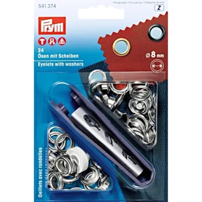 Abbildung von Prym Ring+scheibe 8mm (krt)