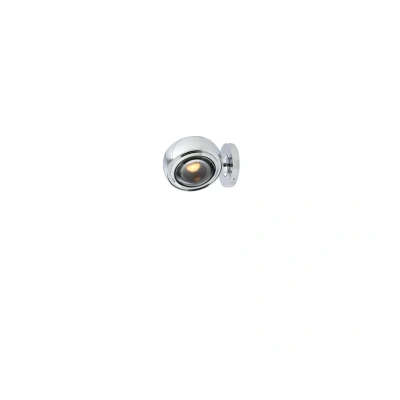 Abbildung von LOOM DESIGN LED Wandlampe Optic chromfarben Aluminium Ø 12cm
