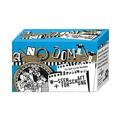 Abbildung von ABACUSSPIELE 09141 Anno Domini Wissenschaft und Forschung, Kartenspiel schätzen bluffen zweifeln, Yellow