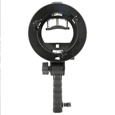 Abbildung von Topiky Handheld S Form Halterung Ständerhalter mit Handgriff für Bowens Mount Speedlite Flash Softbox Reflektor Photo Studio Zubehör