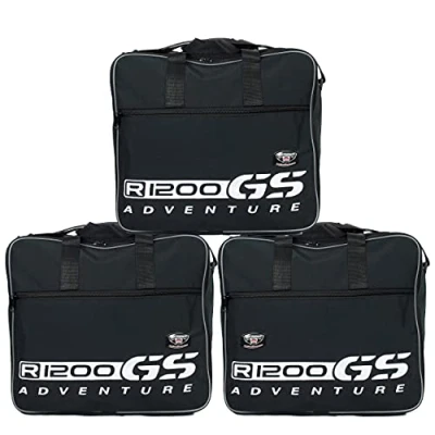 Abbildung von GREAT BIKERS GEAR Gepäckträgertaschen (3er Set) Taschen passend für BMW R1200GS Adventure GSA Aluminiumkoffer, Motorrad Tourentasche Gepäckträgertasche Innentaschen