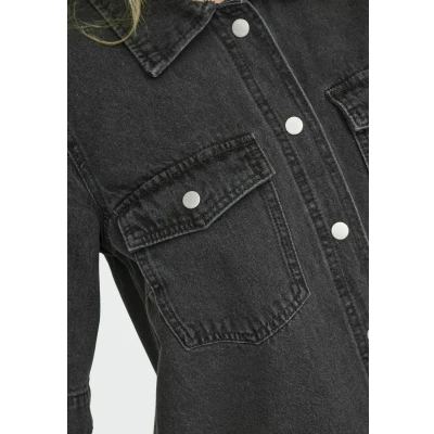Abbildung von ONLY Onlbelle Button Jeanskleid, Damen, Größe: XS, Washed black