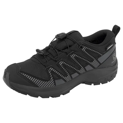 Abbildung von Salomon XA PRO V8 Unisex Hikingschuh für Kinder, Größe: 32, Black/ebony Textil/synthetik