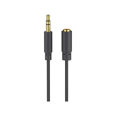 Abbildung von Goobay 97122 Kopfhörer und Audio Verlängerungskabel AUX, 3.5 mm, 3 Pol, Slim, , 5.00 m Kabellänge