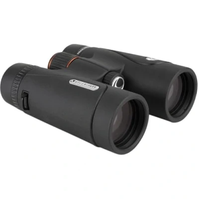 Abbildung von Celestron 71407 TrailSeeker ED 10 x 42 Dachkantprismenfernglas, voll vergütete Linsen, BaK 4 Prismenglas, Schwarz