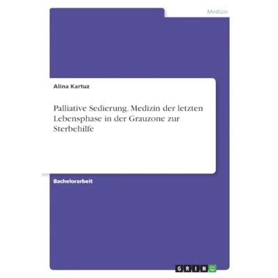 Abbildung von Palliative Sedierung. Medizin der letzten Lebensphase in Grauzone zur Sterbehilfe