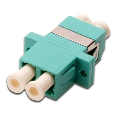 Abbildung von DIGITUS LWL Kupplung LC / OM3 Multimode Fibre Optic Netzwerk Technik Farbe Aqua