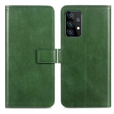 Abbildung von Samsung Galaxy A72 Hülle Kunstleder iMoshion Klapphülle Handyhülle Grün
