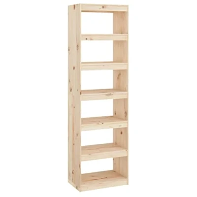 Abbildung von vidaXL Bücherregal Raumteiler Standregal Aktenregal Raumtrenner Regal Wandregal Büroregal Mehrzweckregal 60x30x199,5cm Massivholz Kiefer