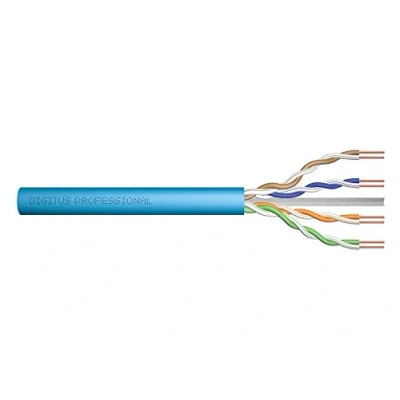 Abbildung von DIGITUS 305 m Cat 6A Netzwerkkabel U UTP Simplex BauPVO Dca LSZH Halogenfrei 500 MHz Kupfer AWG 23/1 PoE+ Kompatibel LAN Kabel Verlegekabel Ethernet Blau