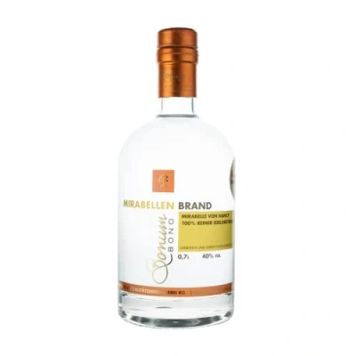Abbildung von BONUM BONO Mirabellen Brand 1x 0,7L 40% vol. Alkohol 100% reiner Edelobstbrand saftig süßes Aroma von deutscher Mirabelle Obstbrand hochwertiger Edelbrand