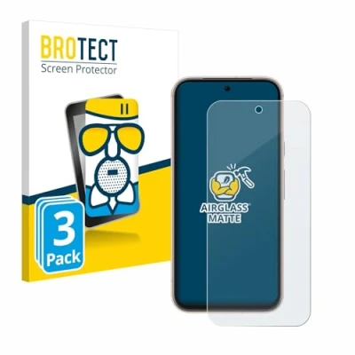Abbildung von BROTECT Entspiegelungs Schutzglas für Google Pixel 8a (3 Stück) Schutz Folie Panzerfolie Glas Matt [Extrem Kratzfest 9H, Anti Reflex]