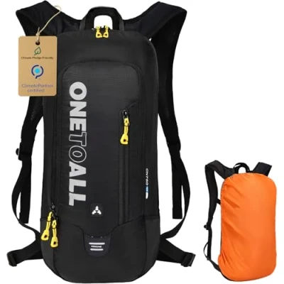 Abbildung von LOCAL LION Fahrradrucksack 6L Wasserdicht, Kleiner Wanderrucksack Damen, Mountainbike Rucksack Herren für Alltag Radsport Laufen Wandern Schwarz