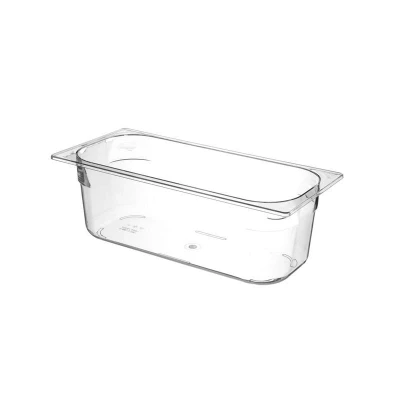 Abbildung von HENDI Eiscreme Behälter 36 x 25 8 cm 5 l PC Kunststoff transparent spülmaschinengeeignet, Eiscremebehälter
