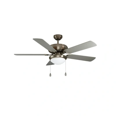 Abbildung von EGLO LED Deckenleuchte BALLINA Deckenventilator, Ventilatorfunktion, Leuchtmittel wechselbar, Deckenlampe, Ventilator mit Licht, Zugkette, Wendeflügel, Ø 132cm