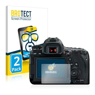 Abbildung von BROTECT (2 Stück Schutzfolie für Canon EOS 6D Mark II Displayschutz Folie Ultra Klar
