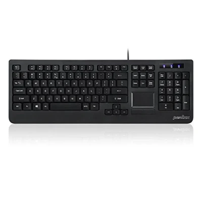 Abbildung von Perixx PERIBOARD 513 Tastatur mit Touchpad USB (US Englisch) schwarz