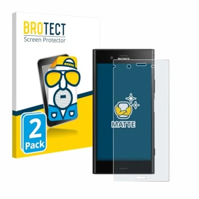 Abbildung von BROTECT Entspiegelungs Schutzfolie für Sony Xperia XZ1 (2 Stück) Matte Displayschutz Folie, Anti Reflex, Fingerprint