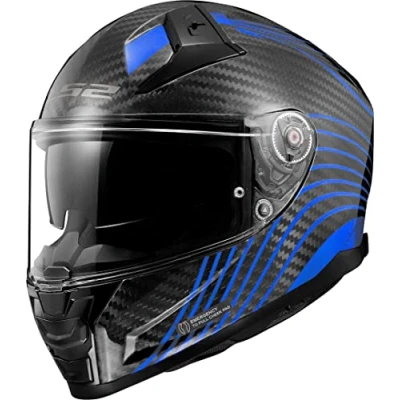 Abbildung von LS2, Integralhelme motorrad VECTOR II carbon FLUX gloss blue, XL