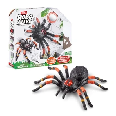 Abbildung von Robo Alive Tarantel, 38,5 cm, batteriebetriebenes Roboterspielzeug, realistische Bewegungen, Spielzeugspinne
