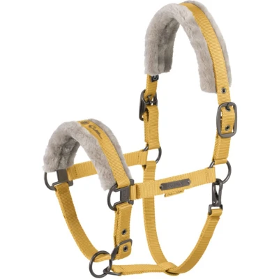 Abbildung von Eskadron Halfter Faux Fur Platinum &#039;25 Golden Yellow Warmblut Agradi.deVerkauft von Agradi