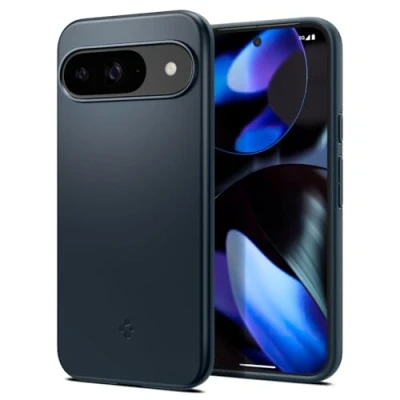 Abbildung von Google Pixel 9 Hülle Kunststoff Spigen Backcover/Hard Case Handyhülle Grau