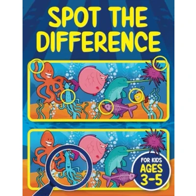 Abbildung von Spot the Difference Book for Kids ages 3 5: 65+ Puzzles 300+ Differences Seek and Find Hidden Picture Activity 4, 4 5 Fun Gifts ... (Spot Kids, Band 1)