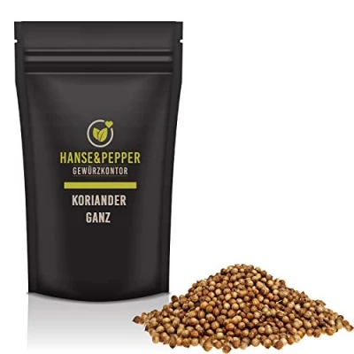 Abbildung von 250g Koriander ganz Top 1A Aromatisch natürlich vom Hanse&amp;Pepper Gewürzkontor Gourmet Serie