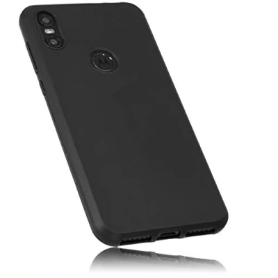 Abbildung von mumbi Hülle kompatibel mit Motorola One Handy Case Handyhülle, schwarz