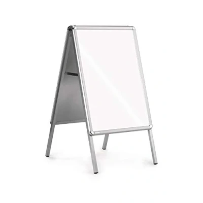 Abbildung von Magnetoplan Kundenstopper SP 00017 89,8x149cm DIN A0 silber