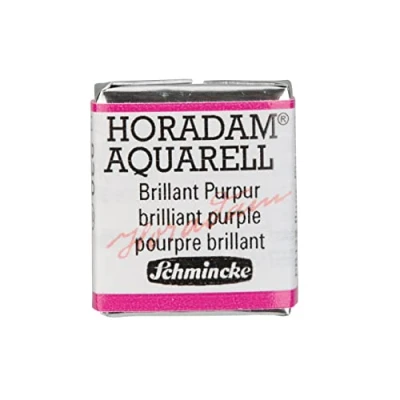 Abbildung von Schmincke HORADAM® AQUARELL feinste Künstler Aquarellfarben, 930 Brillant Purpur, 14 044, 1/2 Näpfchen