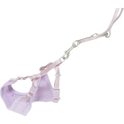 Abbildung von Trixie Hunde Geschirr Junior Welpen Softgeschirr mit Leine Farbe: flieder
