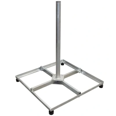 Abbildung von Premium X Balkonständer 4X 30x30cm Stahl Holland mit Mast/Sat Flachdachständer Halterung für Satelliten Schüssel