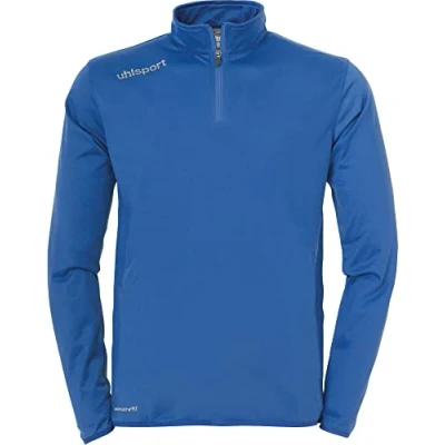 Abbildung von Uhlsport Kinder Essential 1/4 Zip Top Sweatshirt, azurblau/Weiß, 164