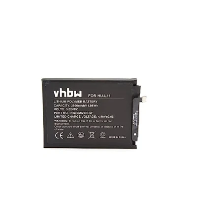 Abbildung von vhbw Akku kompatibel mit Huawei Y5 2018 Dual SIM, SIM LTE Handy Smartphone Telefon (2900mAh, 3,82V, Li Polymer)