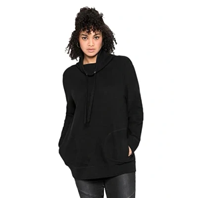 Abbildung von Sheego Sweatshirt, Damen, Größe: 40/42, Schwarz