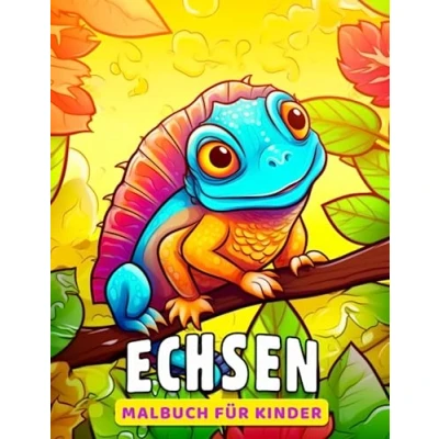 Abbildung von Echsen Malbuch für Kinder: 30 Illustrationen der coolsten Tiere zum Ausmalen in diesem erstaunlichen alle Altersgruppen, perfekt Geburtstags oder Wichtelgeschenke.