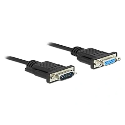 Abbildung von Delock Seriell Kabel RS 232 Sub D9 Stecker zu Buchse Nullmodem 1 m
