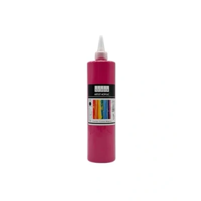 Abbildung von SÜDOR Acrylfarbe 500 ml Geeignet für Acryl Pouring. Hochpigmentierte, deckende Künstler Malfarbe zum Bemalen auf Holz, Leinwand, Stein, Papier, Stoff &amp; Metall. Vegan (Fuchsie (Magenta))