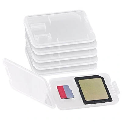 Abbildung von Merox SD Karten Hüllen: Speicherkartenbox für , miniSD microSD MMC Karten, 6er Set (SD Kartenhülle, Speicherkartenhülle, Karte Aufbewahrung)