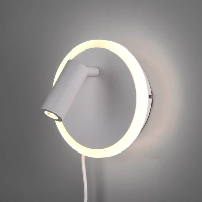 Abbildung von Trio Leuchten LED Wandleuchte Jordan 229210231, Metall Weiß matt, inkl. 5 Watt + 2