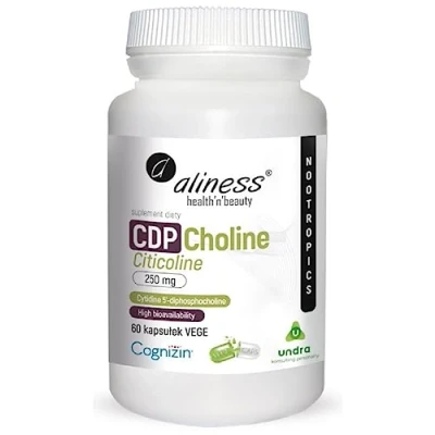 Abbildung von Aliness NOOTROPICS CDP Choline Cyticoline Nahrungsergänzungsmittel 60 kapseln