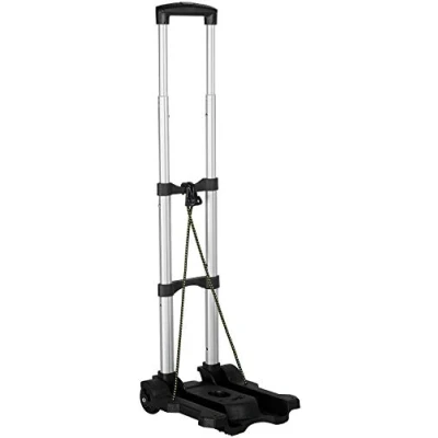 Abbildung von Xcase Transportkarre: Ultra kompakte Falt Sackkarre mit PVC Rädern, bis 45 kg belastbar (Karre, Camping Sackkarre, Einkaufstrolley)