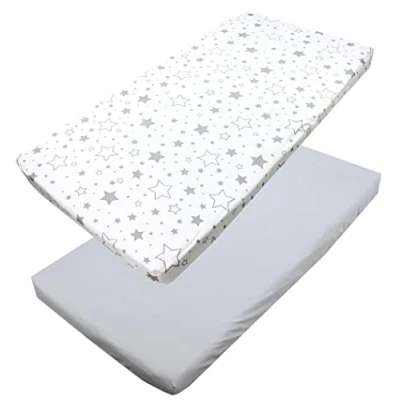 Abbildung von TupTam Spannbettlaken Baby Spannbetttuch für Babybett Kinderbett 2er Pack