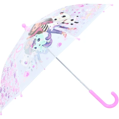 Abbildung von Vadobag Stockschirm rosa transparent Gabby&#039;s Dollhouse Kinder Regenschirm