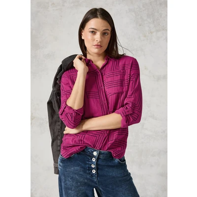 Abbildung von Cecil Hemdbluse, Damen, Größe: Medium, Pink