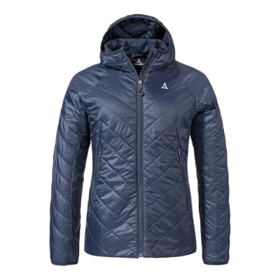 Abbildung von Schöffel Damen Ins Jacket Style Cascata WMS, leichte Steppjacke, Outdoorjacke mit nachhaltiger PrimaLoft Black Eco Wattierung, wasserabweisende Windjacke, navy blazer, 40