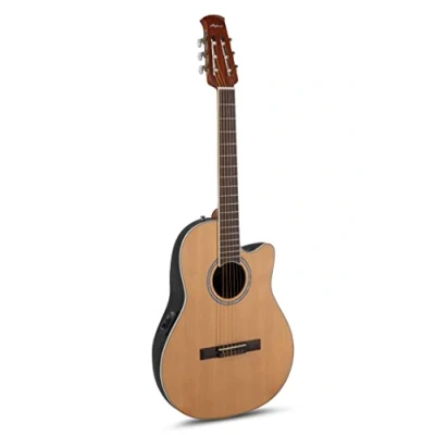 Abbildung von Applause E Akustik Klassikgitarre traditional AB24CC 4S Mid Cutaway Nylon natural satin