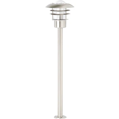 Abbildung von BRILLIANT Lampe Terrence Außenstandleuchte edelstahl 1x A60, E27, 60W, geeignet für Normallampen (nicht enthalten) IP Schutzart: 44 spritzwassergeschützt